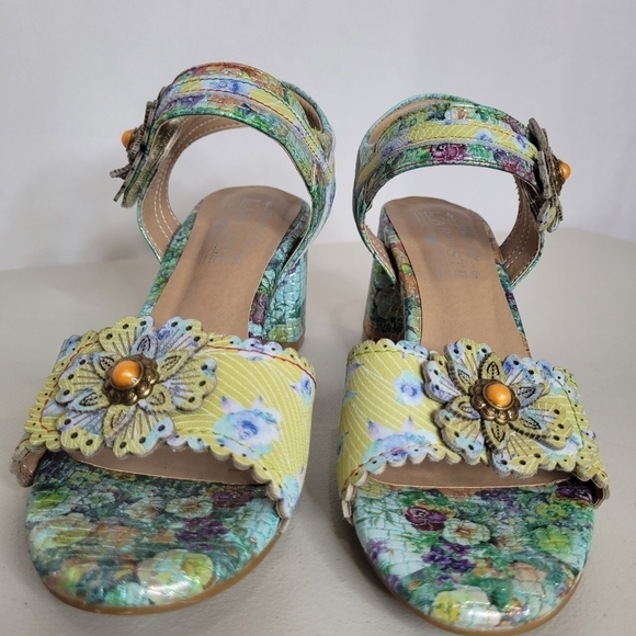 L'Artiste Vogeush Floral Heeled Sandal - Size 5.5-6 (36) - Picture 7 of 16